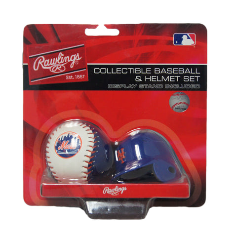 New York Mets Helmet & Ball Set