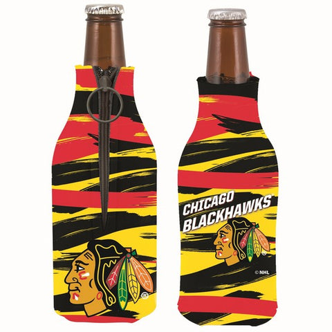 Chicago Blackhawks PaintBrush Bottle Coolie