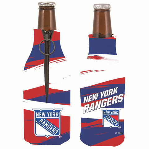 New York Rangers PaintBrush Bottle Coolie