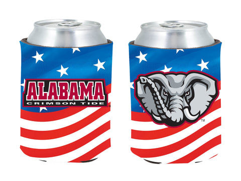 Alabama Crimson Tide Patriotic Pocket Coolie