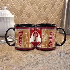 Philadelphia Phillies 11 oz Blk Nostalgic Mug