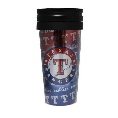 Texas Rangers 16oz Logo Wrap Tumbler
