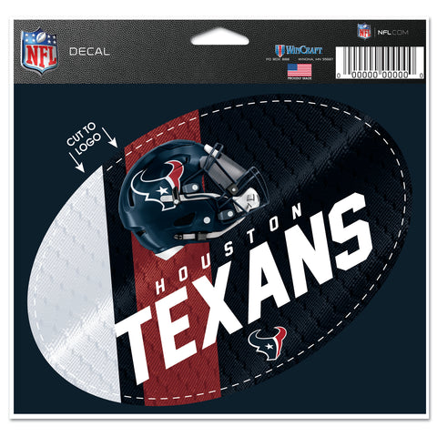 Houston Texans 5.75" x 5.5" Oval Decal