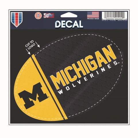 Michigan Wolverines 5.75" x 5.5" Oval Decal