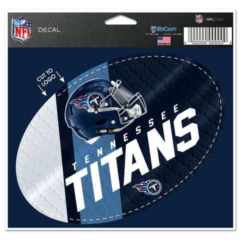 Tennessee Titans 5.75" x 5.5" Oval Decal