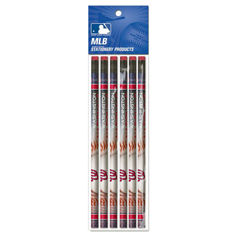 Washington Nationals 6 Pack Pencils