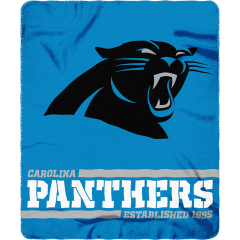 Carolina Panthers 50" x 60" Split Wide Fleece Throw Blanket