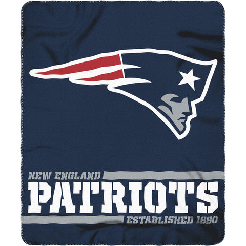 New England Patriots 50" x 60" Split Wide Fleece Throw Blanket