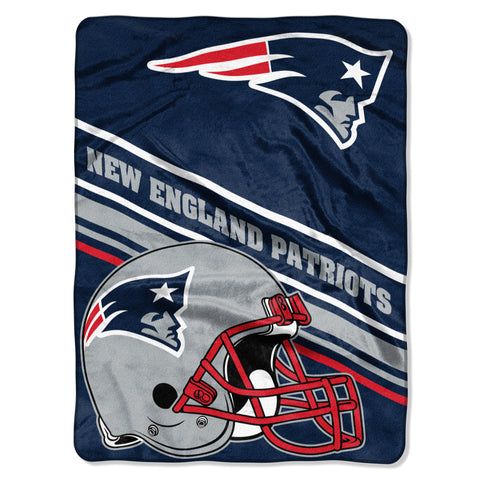 New England Patriots 60" x 80" Slant Royal Plush Blanket