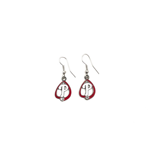 Philadelphia Phillies Teardrop Logo J-Hook Earrings