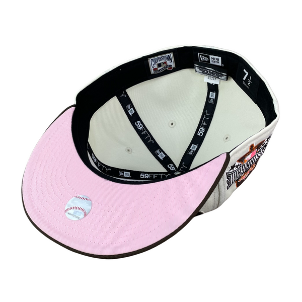 Detroit Tigers New Era Pink Undervisor 59FIFTY Fitted Hat - Brown
