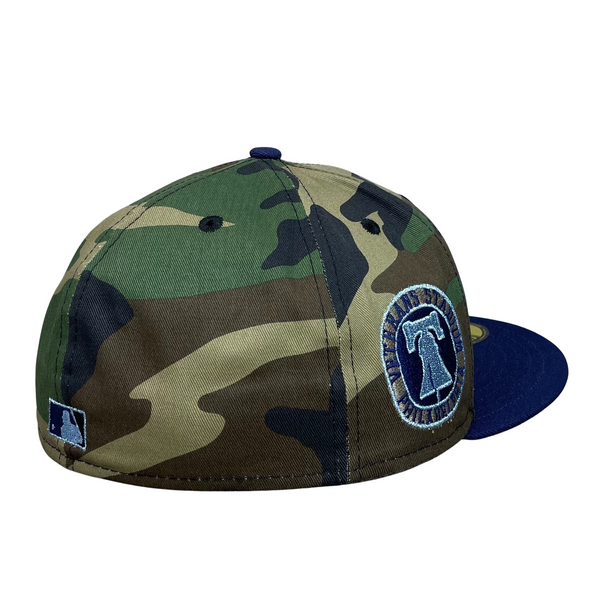 59FIFTY Philadelphia Phillies Camo/Navy/Gray Veterans Stadium Patch