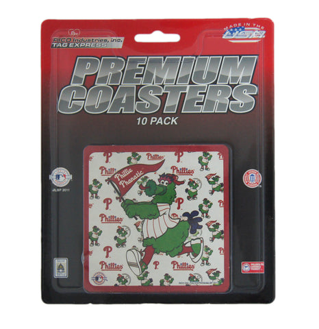 Philadelphia Phillies Phillie Phanatic 10 Pack Coasters