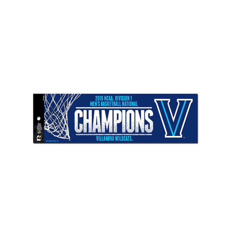 Villanova Wildcats 2016 Championship Bumper Sticker