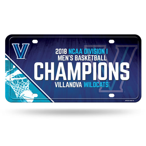 Villanova Wildcats 2018 NCAA Men's Basketball Champions Metal Tag