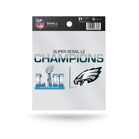 Philadelphia Eagles Super Bowl LII Champions Small Static Cling