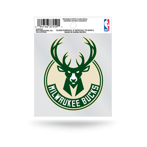 Milwaukee Bucks Small Static Cling