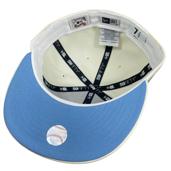 Texas Rangers Chrome with Sky UV Arlington Stadium Sidepatch 5950 Fitted Hat  – Fan Treasures