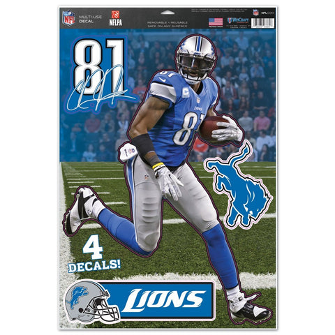 Detroit Lions Calvin Johnson 11" x17" Player Decal Sheet