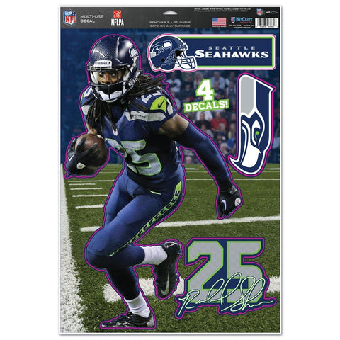 Seattle Seahawks 11x17 Player Decal Sheet