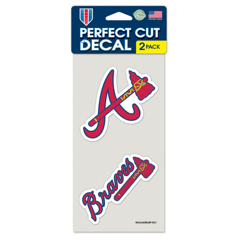 Atlanta Braves 2 Pk Color Decal Set
