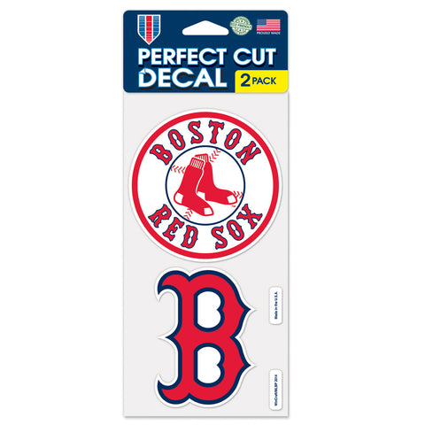Boston Red Sox 2 Pk Color Decal Set