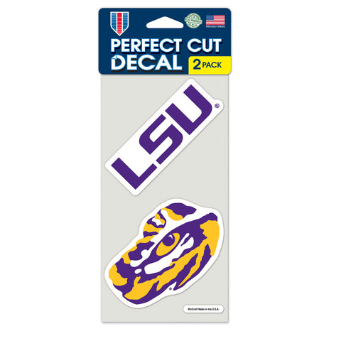 LSU Tigers 2 Pk Color Decal Set