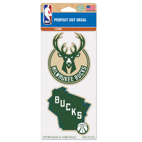 Milwaukee Bucks 2 Pk Color Decal Set