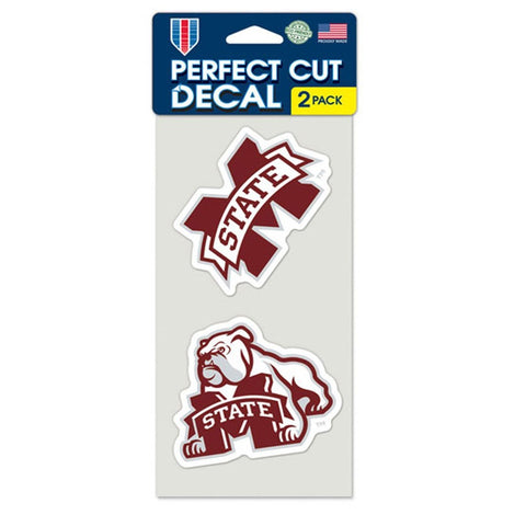 Mississippi State Bulldogs 2 Pk Color Decal Set
