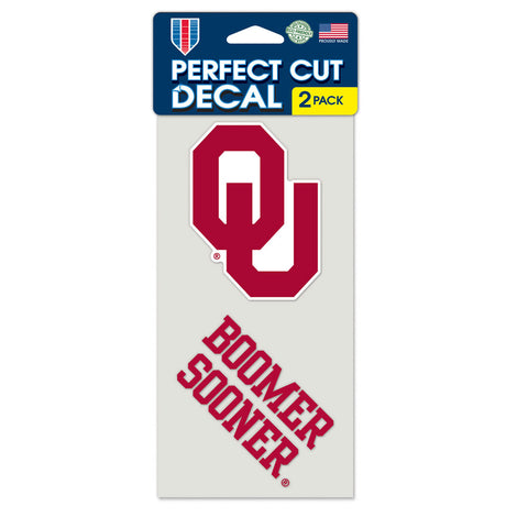 Oklahoma Sooners 2 Pk Color Decal Set