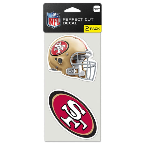 San Francisco 49ers 2 Pk Color Decal Set