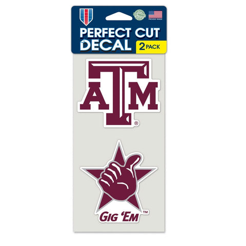 Texas A&M Aggies 2 Pk Color Decal Set
