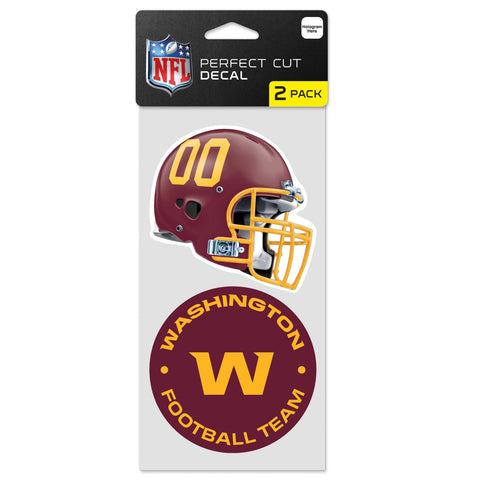 Washington Football Team 2 Pk Color Decal Set