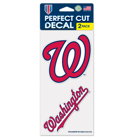 Washington Nationals 2 Pk Color Decal Set