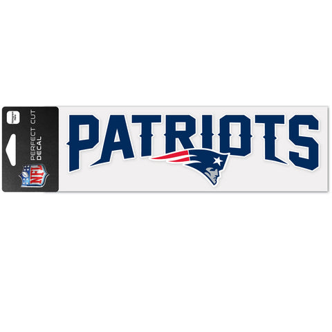 New England Patriots 3" x 10" Perfect Cut Color Decal