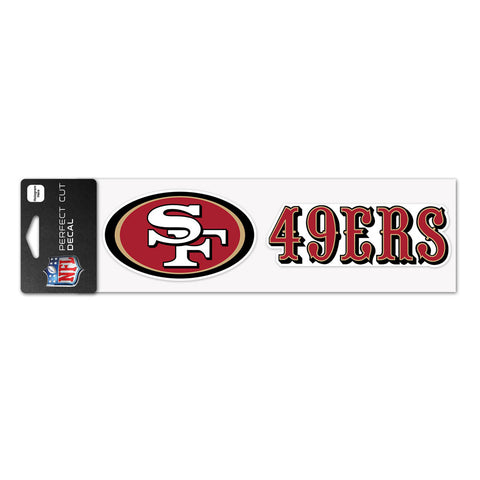 San Francisco 49ers 3" x 10" Perfect Cut Color Decal