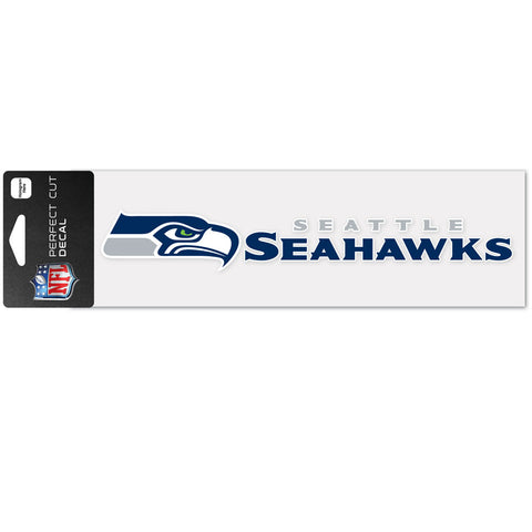 Seattle Seahawks 3" x 10" Perfect Cut Color Decal