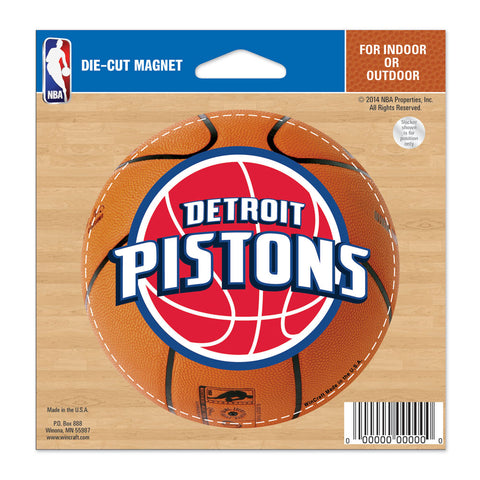 Detroit Pistons 4.5" DieCut Logo Magnet