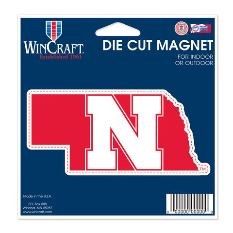 Nebraska Cornhuskers 4.5" DieCut Logo Magnet