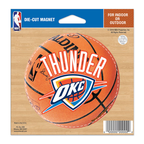Oklahoma City Thunder 4.5" DieCut Logo Magnet