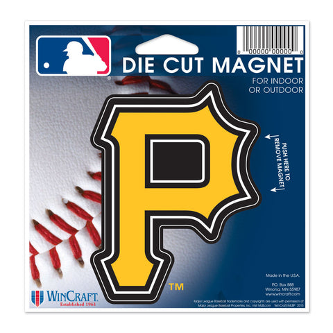 Pittsburgh Pirates 4.5" DieCut Logo Magnet