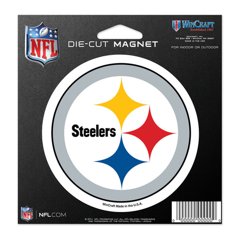 Pittsburgh Steelers 4.5" DieCut Logo Magnet
