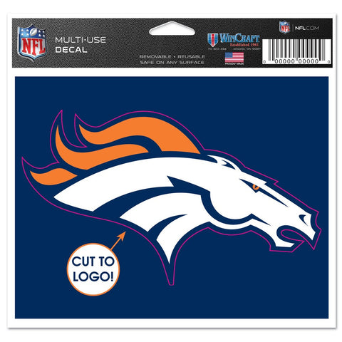 Denver Broncos 4 1/2" Multi Use Decal