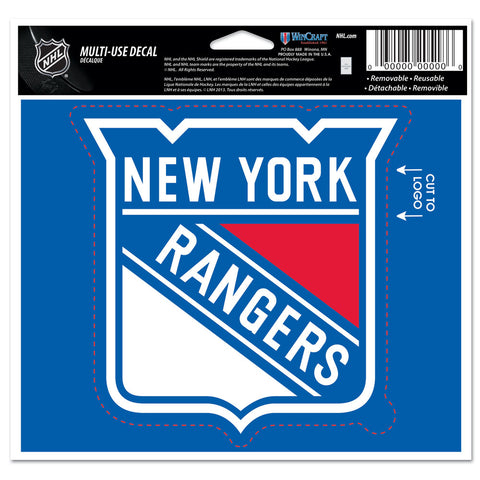 New York Rangers 4 1/2" Multi Use Decal
