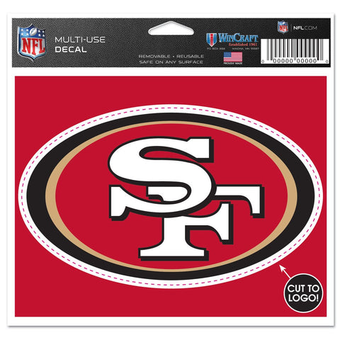 San Francisco 49ers 4 1/2" Multi Use Decal