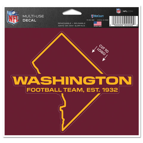 Washington Football Team 4 1/2" Multi Use Decal