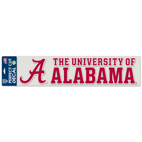 Alabama Crimson Tide 4" x 17" Perfect Cut Color Decal