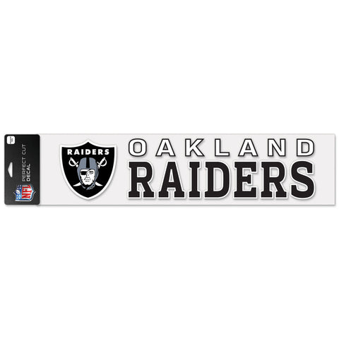 Oakland Raiders 4"x17" Decal Color