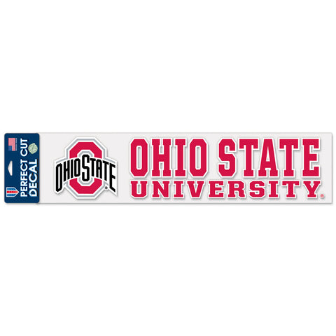 Ohio State Buckeyes 4"x17" Decal Color