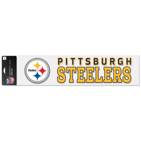 Pittsburgh Steelers 4" x 17" Perfect Cut Color Decal
